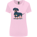 Dachshund Dog Womens Wider Cut T-Shirt Light Pink