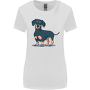 Dachshund Dog Womens Wider Cut T-Shirt White