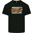 Dachshund Funny Hotdog Sausage Dog Mens Cotton T-Shirt Tee Top Black
