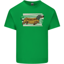 Dachshund Funny Hotdog Sausage Dog Mens Cotton T-Shirt Tee Top Irish Green