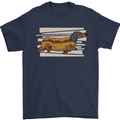 Dachshund Funny Hotdog Sausage Dog Mens T-Shirt 100% Cotton Navy Blue