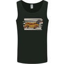 Dachshund Funny Hotdog Sausage Dog Mens Vest Tank Top Black