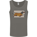 Dachshund Funny Hotdog Sausage Dog Mens Vest Tank Top Charcoal