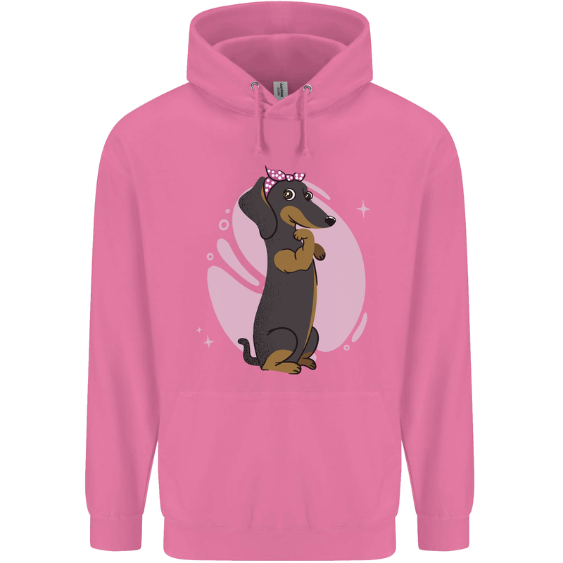 Dachshund Girl Dog Mens 80% Cotton Hoodie Azelea