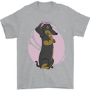 Dachshund Girl Dog Mens T-Shirt 100% Cotton Sports Grey