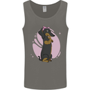 Dachshund Girl Dog Mens Vest Tank Top Charcoal