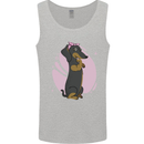 Dachshund Girl Dog Mens Vest Tank Top Sports Grey