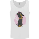 Dachshund Girl Dog Mens Vest Tank Top White