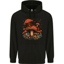Dachshund With Mushrooms Dog Mens 80% Cotton Hoodie Black