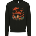 Dachshund With Mushrooms Dog Mens Sweatshirt Jumper Black