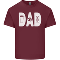 Dad Football Beer TV Funny Fathers Day Mens Cotton T-Shirt Tee Top Maroon