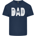 Dad Football Beer TV Funny Fathers Day Mens Cotton T-Shirt Tee Top Navy Blue