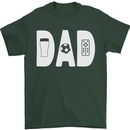 Dad Football Beer TV Funny Fathers Day Mens T-Shirt 100% Cotton Forest Green