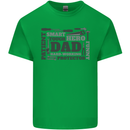 Dad Funny Fathers Day Smart Tough Hero Mens Cotton T-Shirt Tee Top Irish Green