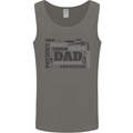 Dad Funny Fathers Day Smart Tough Hero Mens Vest Tank Top Charcoal