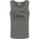 Dad Funny Fathers Day Smart Tough Hero Mens Vest Tank Top Charcoal