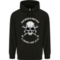Dad With a Shovel Alibi Fathers Day Skull Childrens Kids Hoodie Black