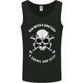 Dad With a Shovel Alibi Fathers Day Skull Mens Vest Tank Top Black