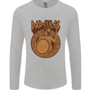 Dadcules Funny Fathers Day Gym Mens Long Sleeve T-Shirt Sports Grey