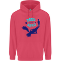 Daddy is My Superhero Funny Fathers Day Childrens Kids Hoodie Heliconia