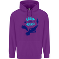 Daddy is My Superhero Funny Fathers Day Childrens Kids Hoodie Purple