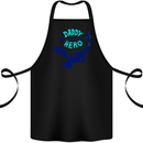 Daddy is My Superhero Funny Fathers Day Cotton Apron 100% Organic Black