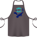 Daddy is My Superhero Funny Fathers Day Cotton Apron 100% Organic Dark Grey