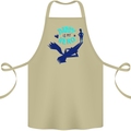 Daddy is My Superhero Funny Fathers Day Cotton Apron 100% Organic Khaki