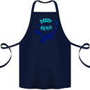 Daddy is My Superhero Funny Fathers Day Cotton Apron 100% Organic Navy Blue