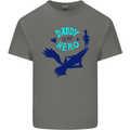 Daddy is My Superhero Funny Fathers Day Mens Cotton T-Shirt Tee Top Charcoal