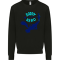 Daddy is My Superhero Funny Fathers Day Mens Sweatshirt Jumper Black