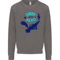 Daddy is My Superhero Funny Fathers Day Mens Sweatshirt Jumper Charcoal