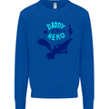 Daddy is My Superhero Funny Fathers Day Mens Sweatshirt Jumper Royal Blue