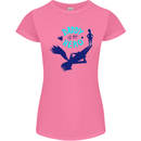 Daddy is My Superhero Funny Fathers Day Womens Petite Cut T-Shirt Azalea