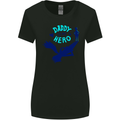 Daddy is My Superhero Funny Fathers Day Womens Wider Cut T-Shirt Black