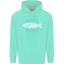 Daddys Fishing Buddy Funny Fisherman Childrens Kids Hoodie Peppermint