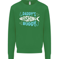Daddys Fishing Buddy Funny Fisherman Kids Sweatshirt Jumper Irish Green