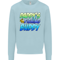 Daddys Fishing Buddy Funny Fisherman Kids Sweatshirt Jumper Light Blue
