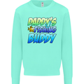 Daddys Fishing Buddy Funny Fisherman Kids Sweatshirt Jumper Peppermint