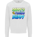 Daddys Fishing Buddy Funny Fisherman Kids Sweatshirt Jumper White