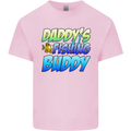 Daddys Fishing Buddy Funny Fisherman Kids T-Shirt Childrens Light Pink