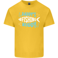 Daddys Fishing Buddy Funny Fisherman Kids T-Shirt Childrens Yellow