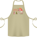 Daddys Princess Funny Unicorn Teddy Bear Cotton Apron 100% Organic Khaki