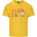 Daddys Princess Funny Unicorn Teddy Bear Kids T-Shirt Childrens Yellow