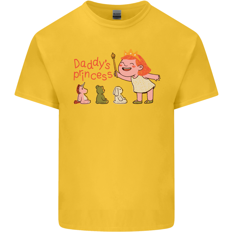 Daddys Princess Funny Unicorn Teddy Bear Kids T-Shirt Childrens Yellow