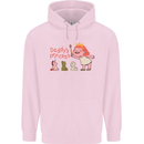 Daddys Princess Funny Unicorn Teddy Bear Mens 80% Cotton Hoodie Light Pink