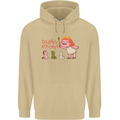 Daddys Princess Funny Unicorn Teddy Bear Mens 80% Cotton Hoodie Sand