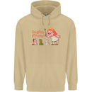 Daddys Princess Funny Unicorn Teddy Bear Mens 80% Cotton Hoodie Sand