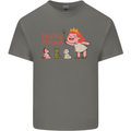 Daddys Princess Funny Unicorn Teddy Bear Mens Cotton T-Shirt Tee Top Charcoal