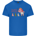 Daddys Princess Funny Unicorn Teddy Bear Mens Cotton T-Shirt Tee Top Royal Blue